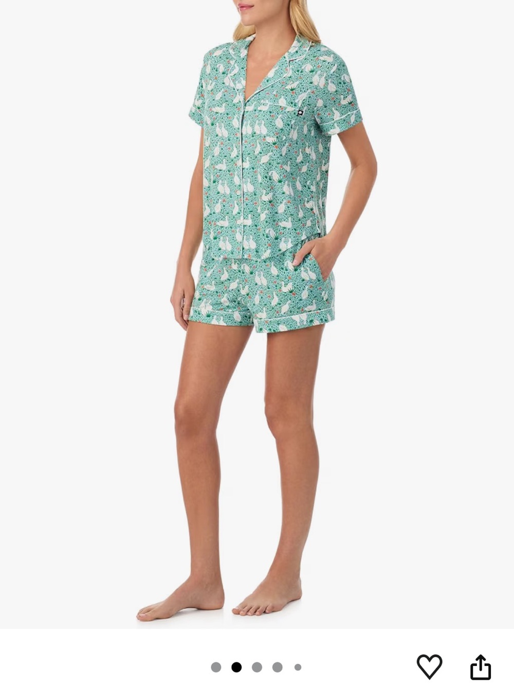 Kate Spade Goose print short pajama set